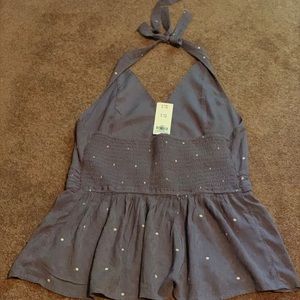 Patterned halter top